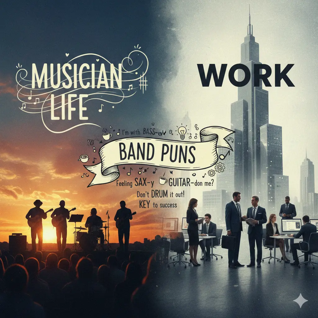 Work & Musician Life Band Puns