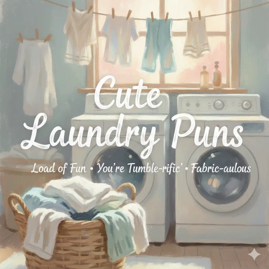 Cute Laundry Puns