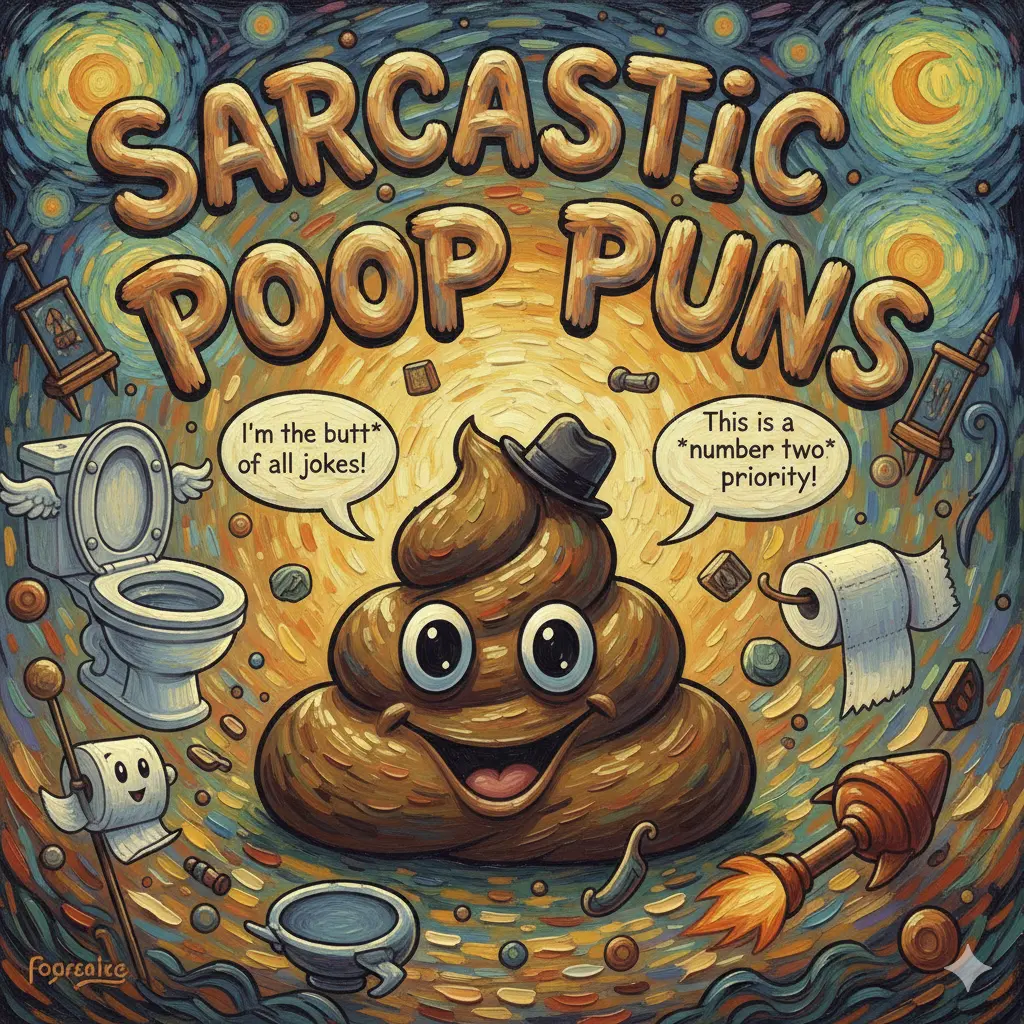 Sarcastic Poop Puns
