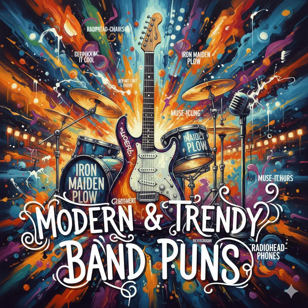 Modern & Trendy Band Puns