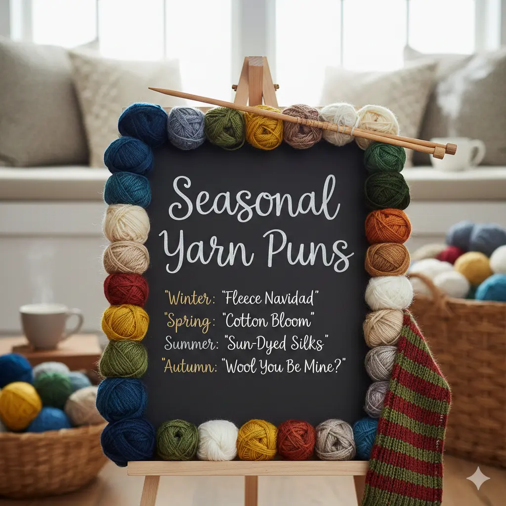 Seasonal Yarn Puns