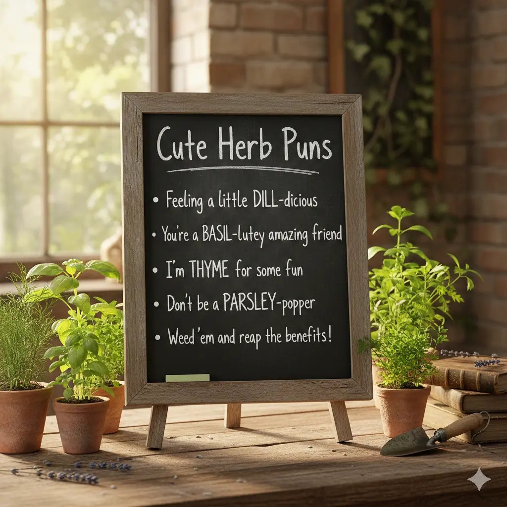 Cute Herb Puns