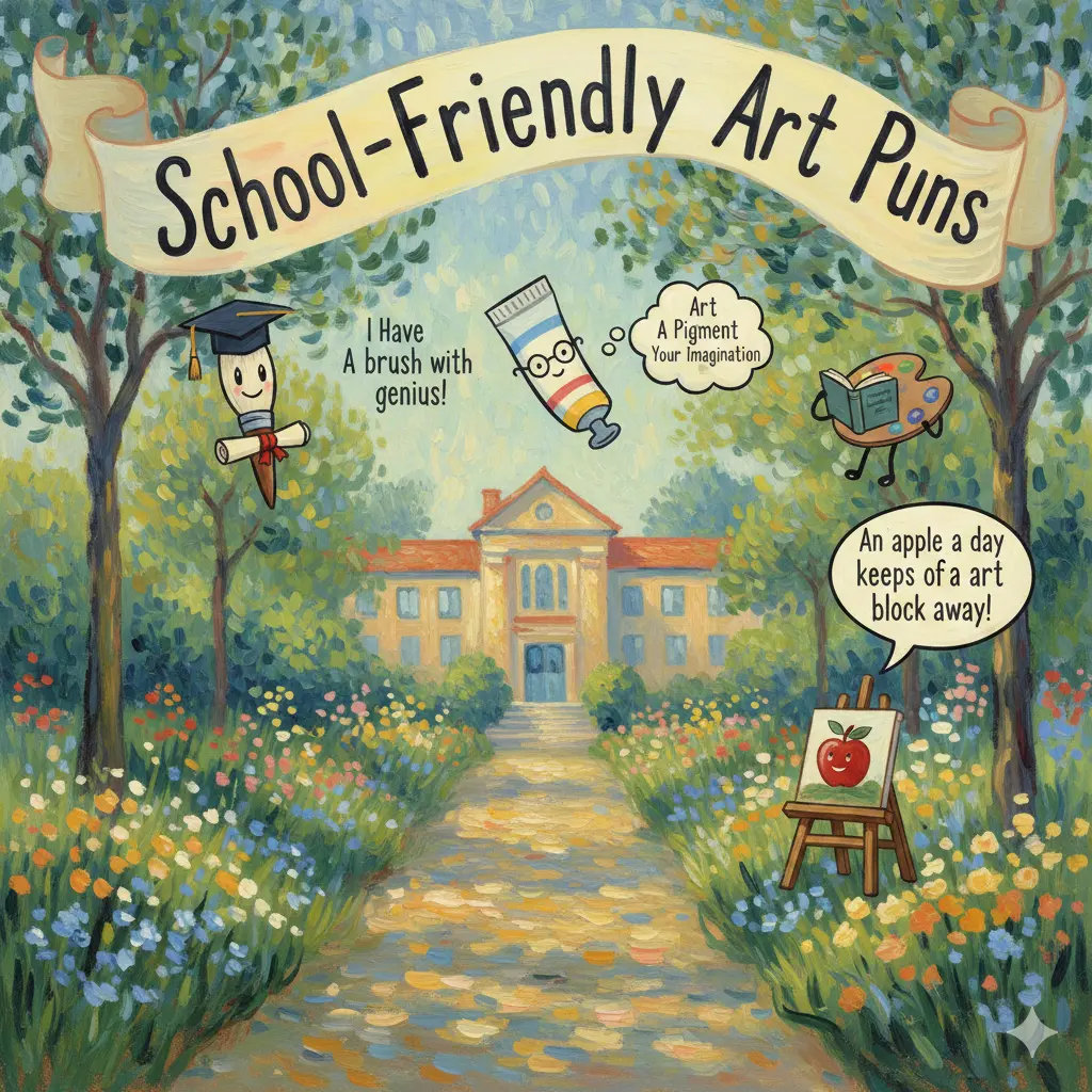 School-Friendly Art Puns