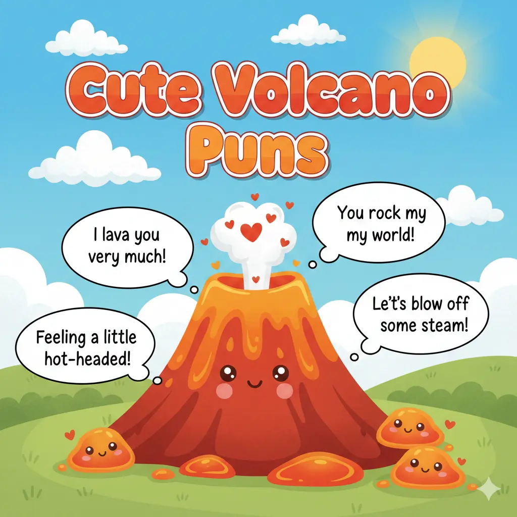 Cute Volcano Puns