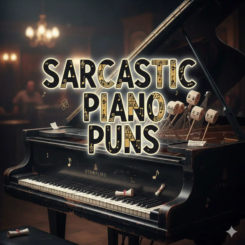 Sarcastic Piano Puns