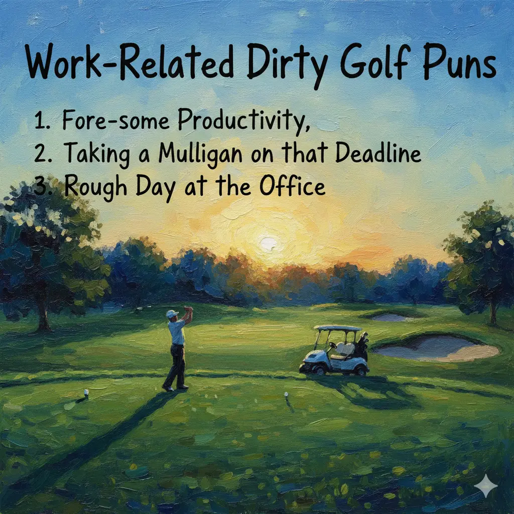 Work-Related Dirty Golf Puns