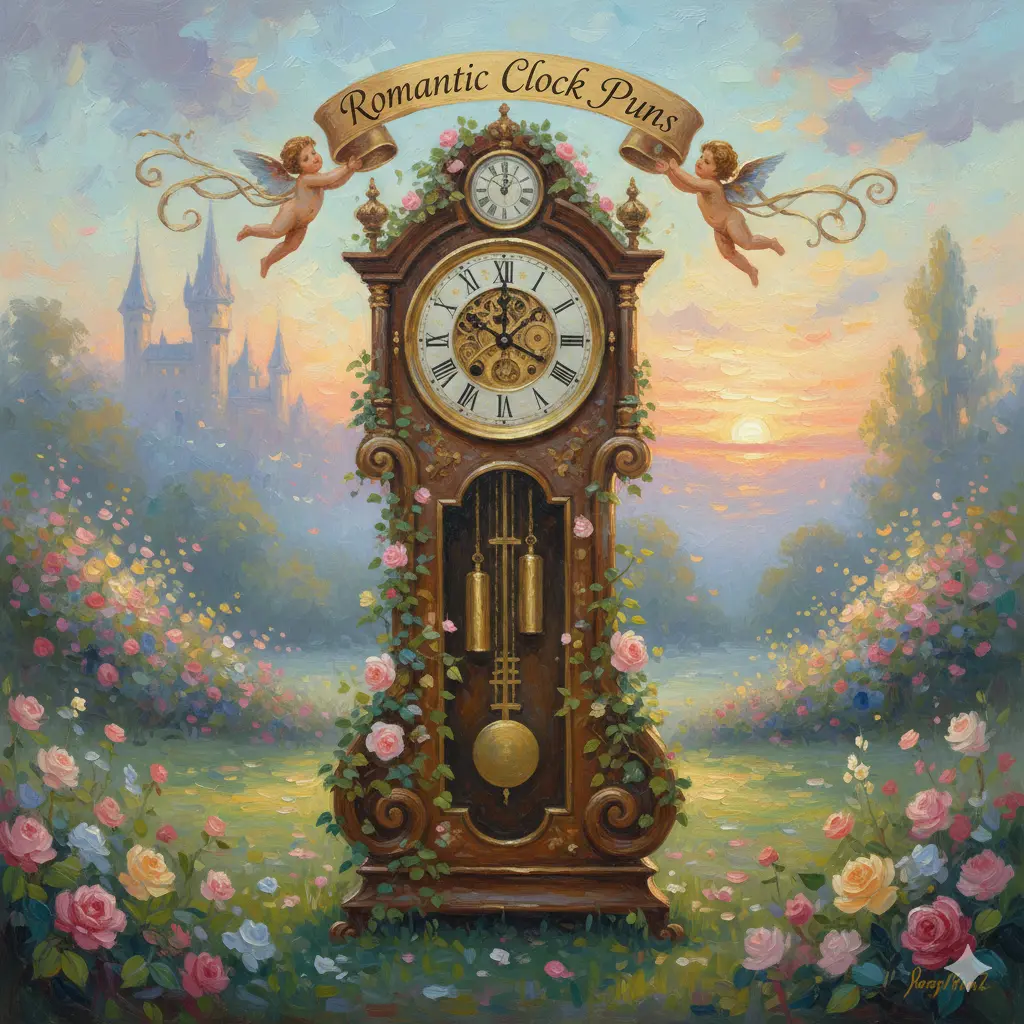Romantic Clock Puns 