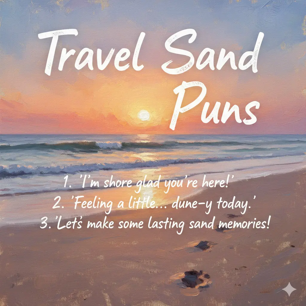 Travel Sand Puns