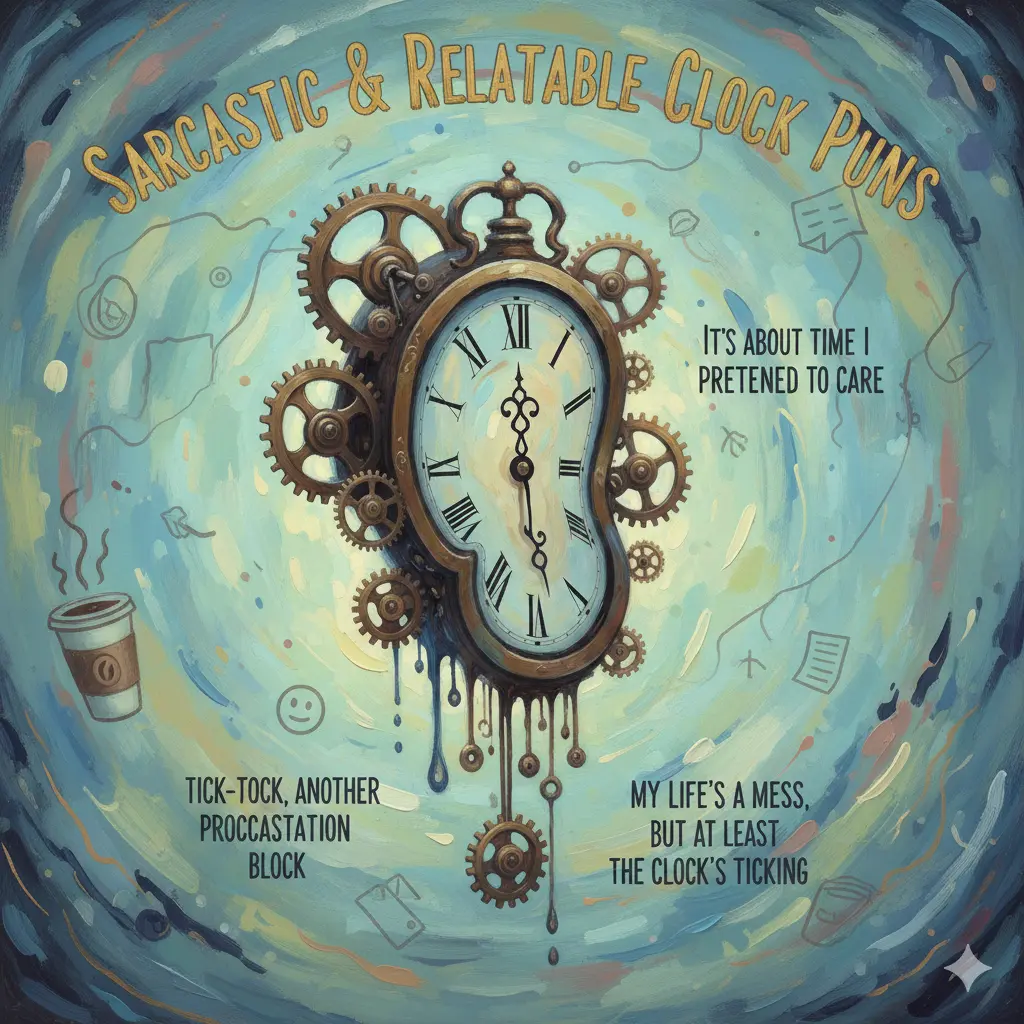 Sarcastic & Relatable Clock Puns