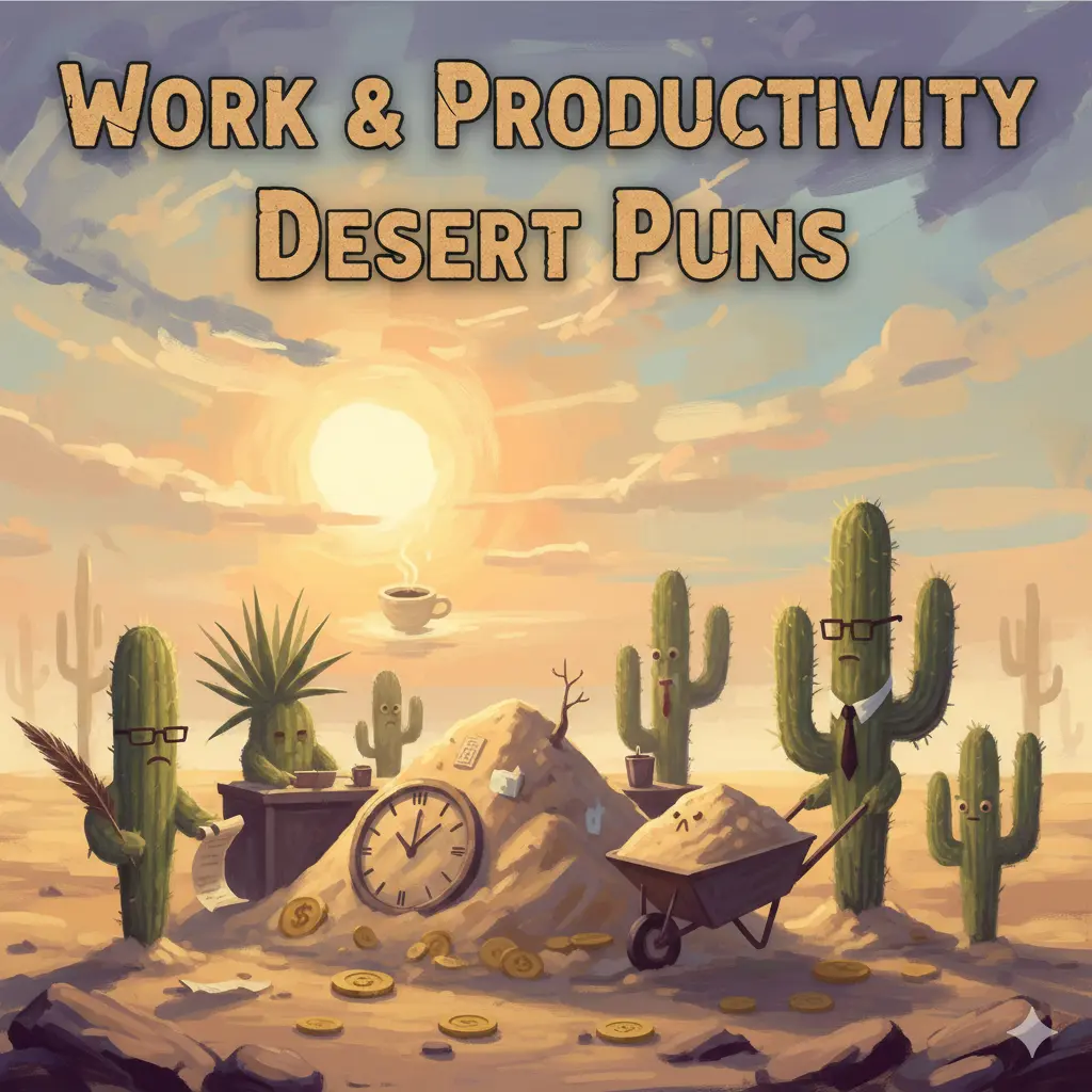 Work & Productivity Desert Puns