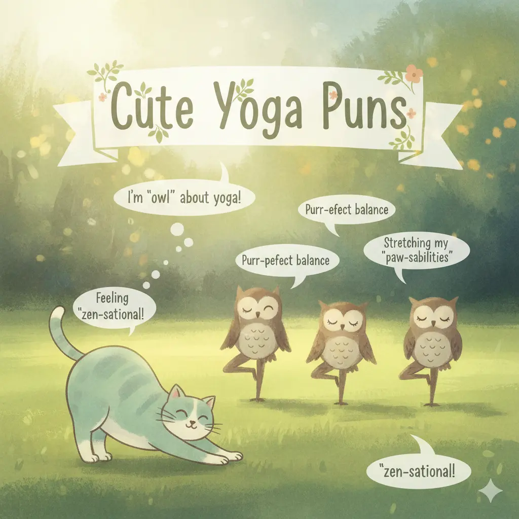 Cute Yoga Puns