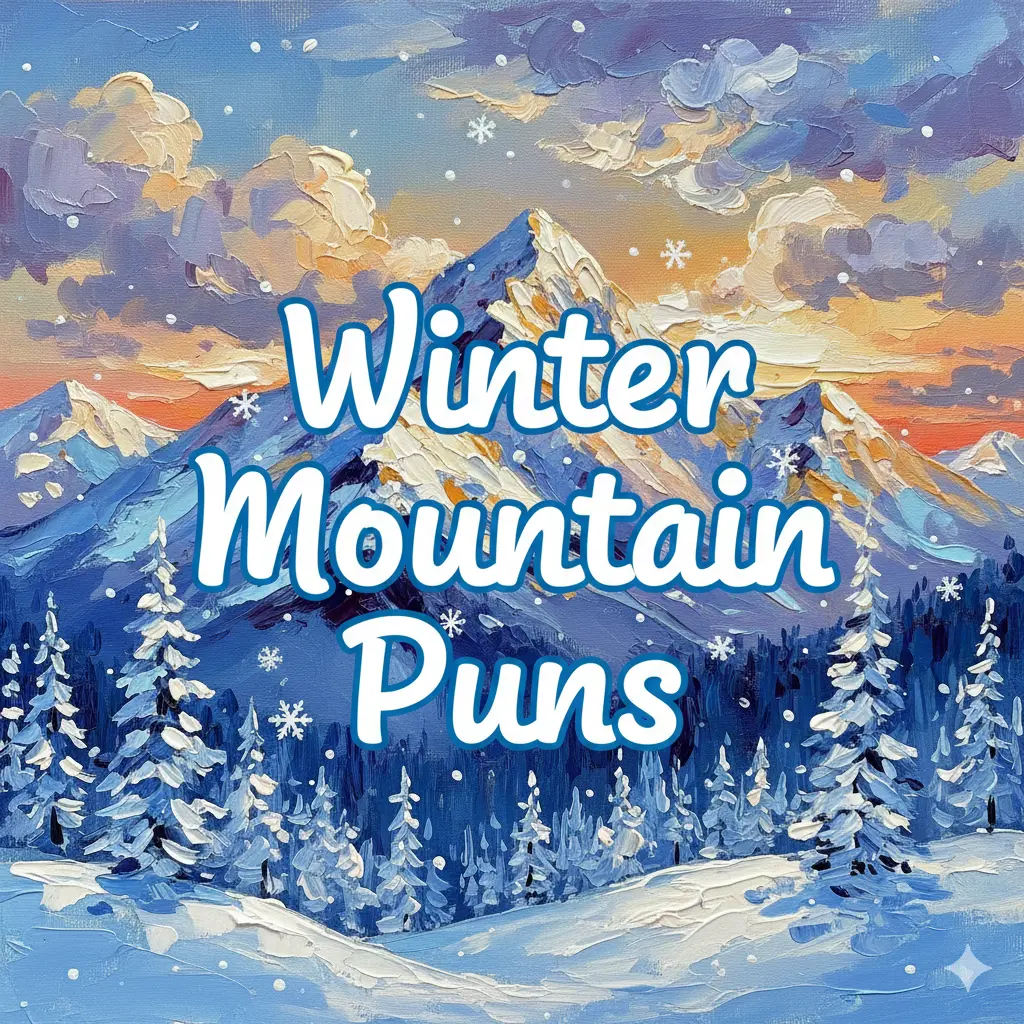 Winter Mountain Puns