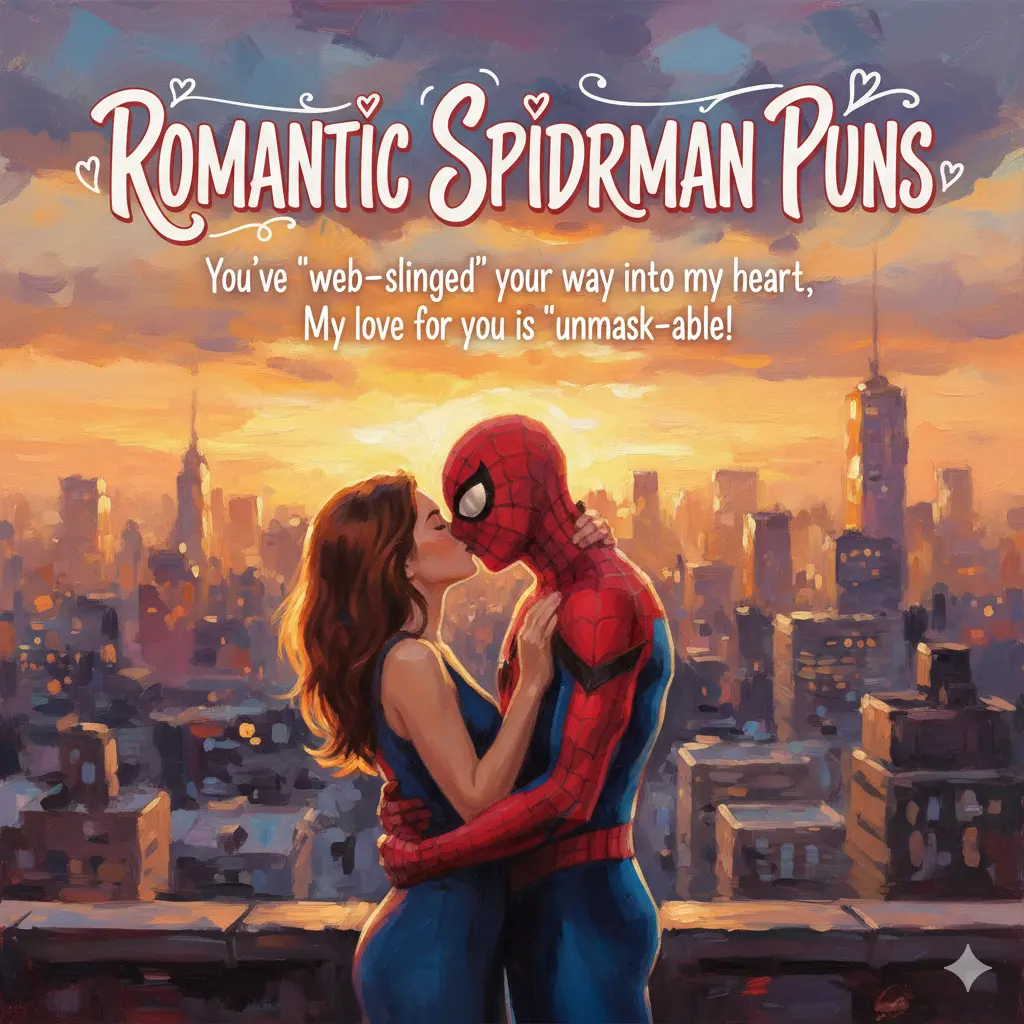 Romantic Spiderman Puns 