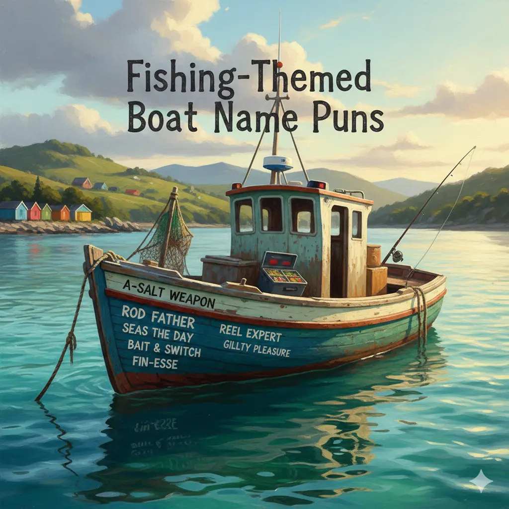 Fishing-Themed Boat Name Puns