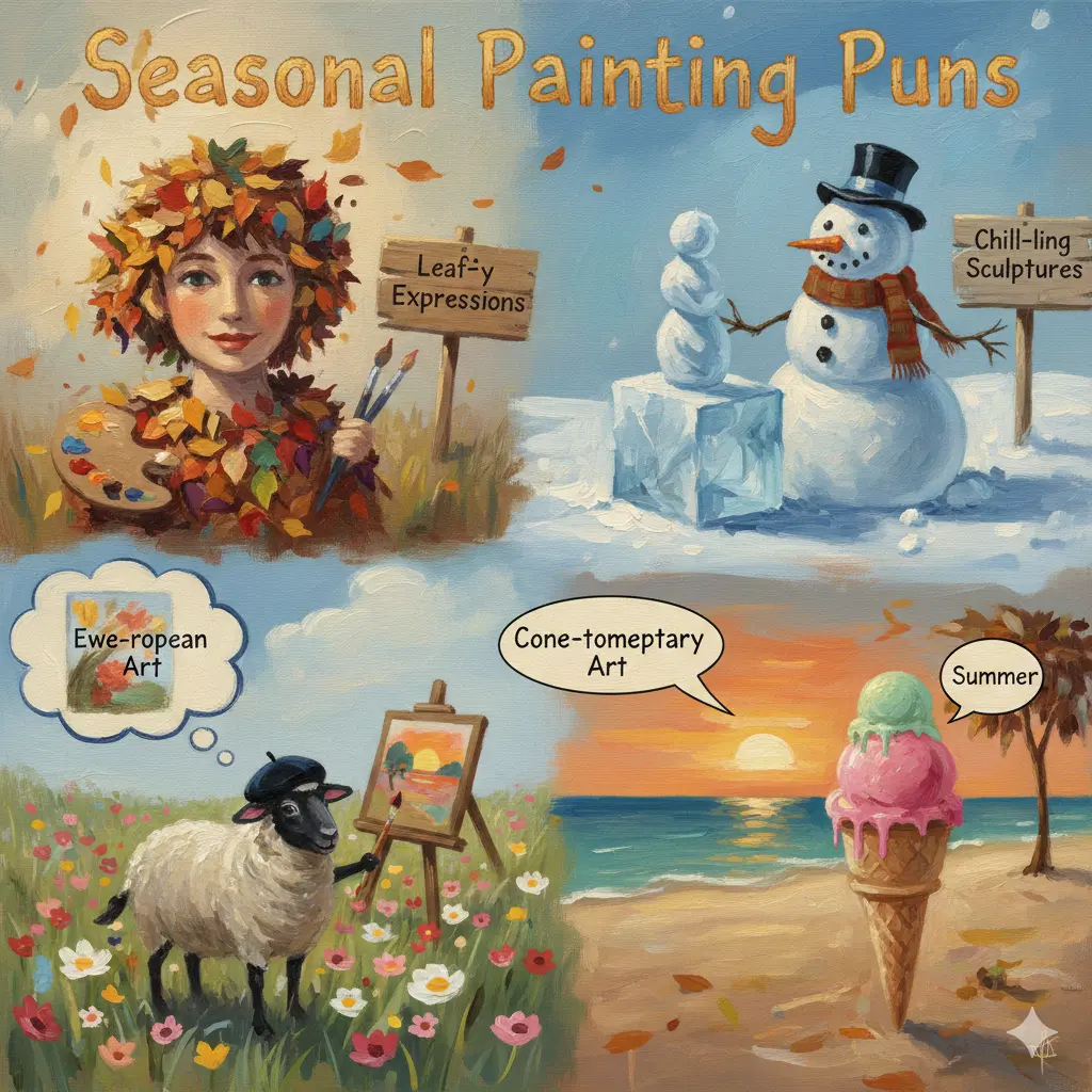 Seasonal Painting Puns 