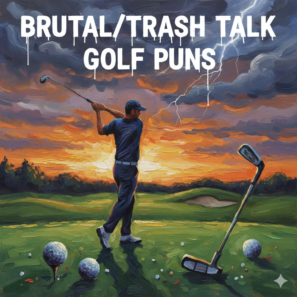 Brutal/Trash Talk Golf Puns 