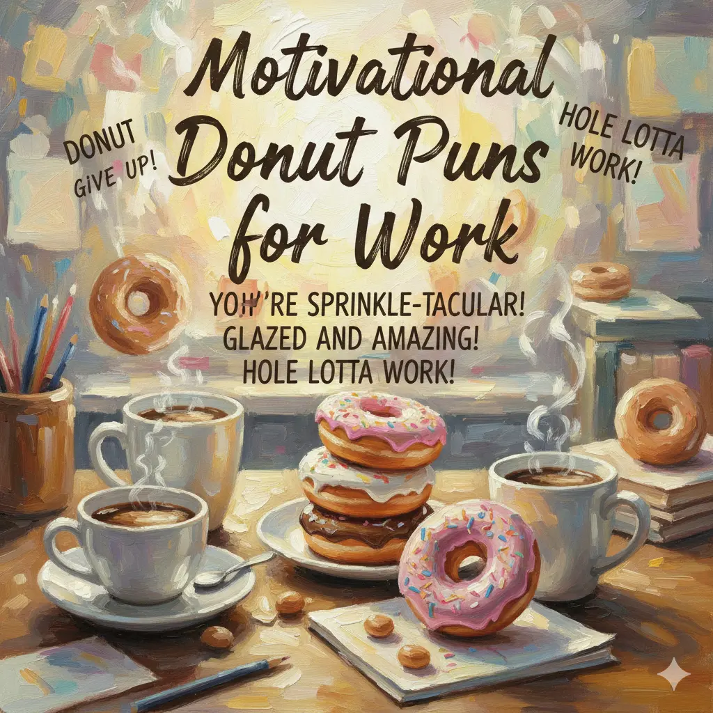  Motivational Donut Puns for Work