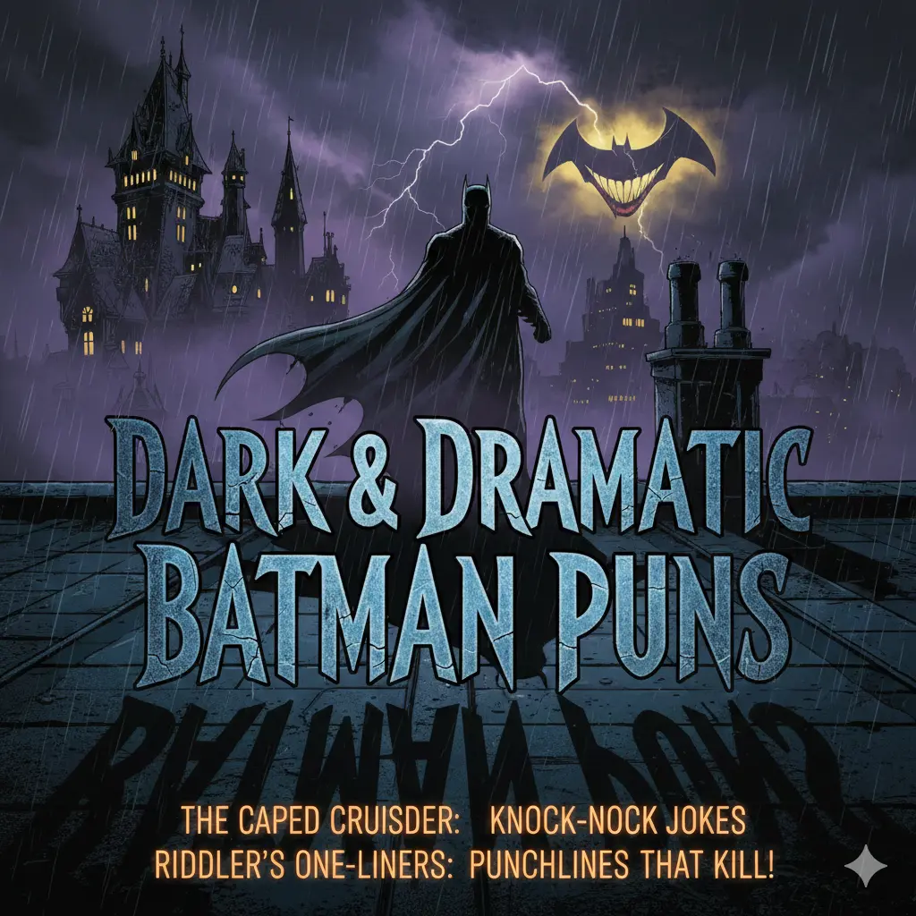 Dark & Dramatic Batman Puns