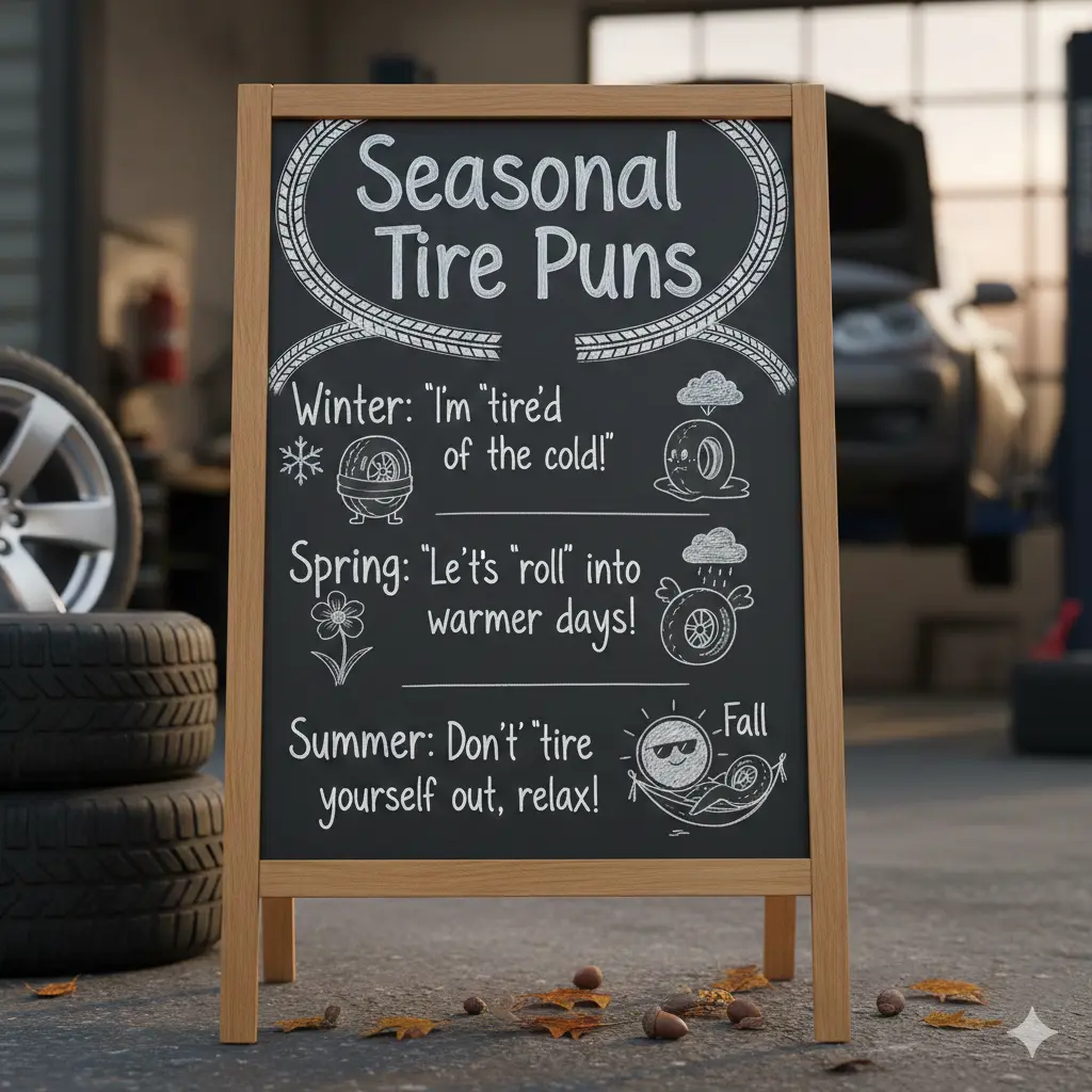 Seasonal Tire Puns