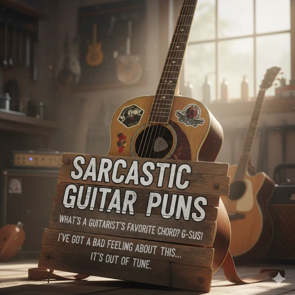Sarcastic Guitar Puns