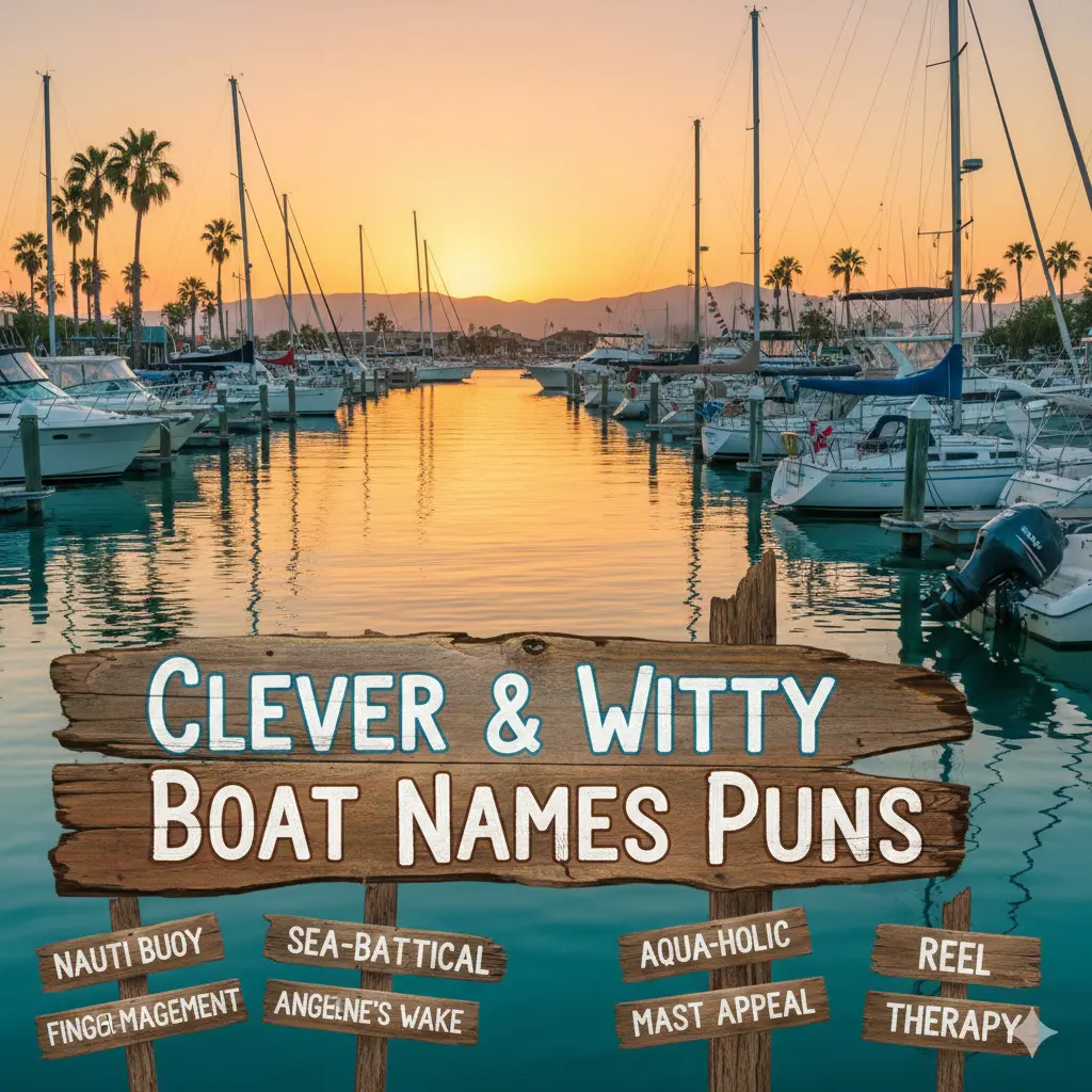 Clever & Witty Boat Names Puns 
