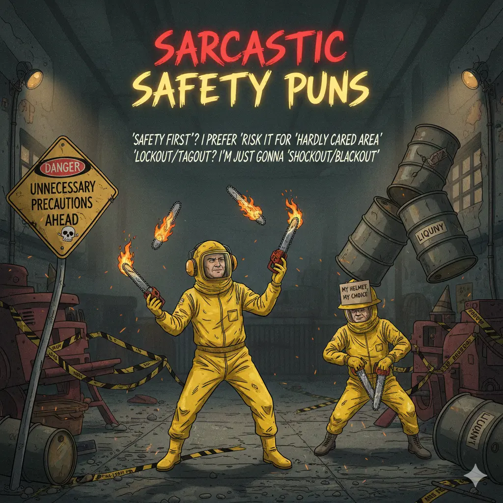 Sarcastic Safety Puns