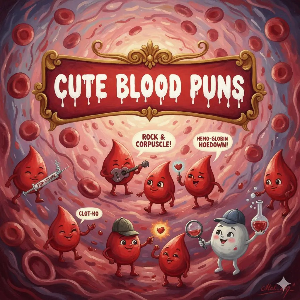 Cute Blood Puns 