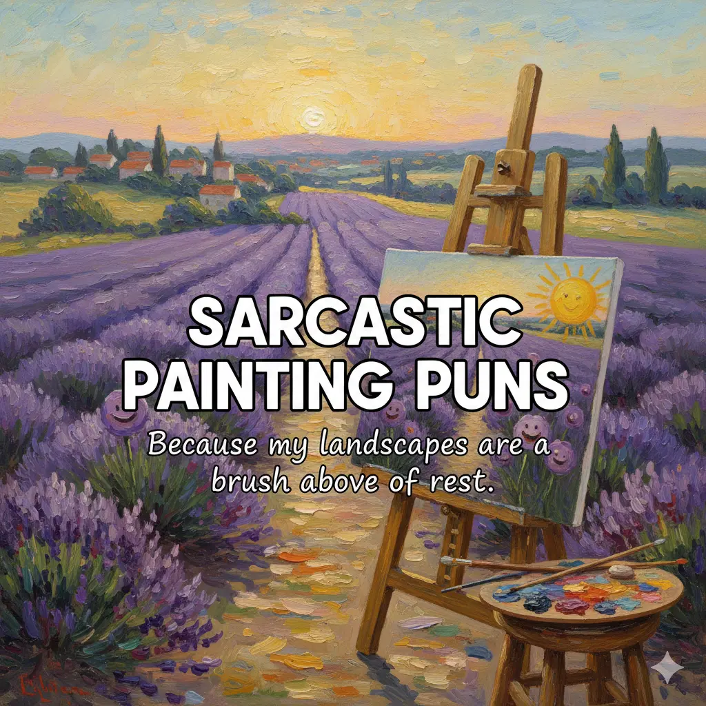 Sarcastic Painting Puns 