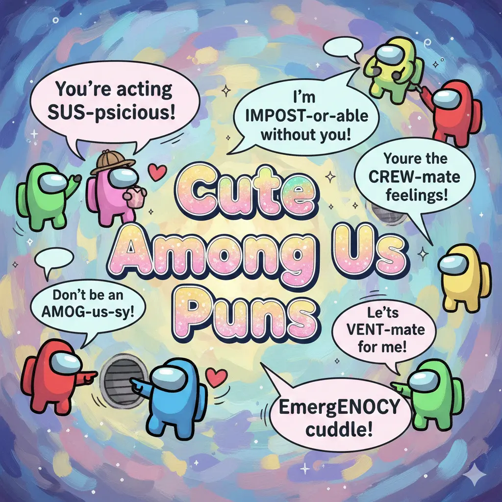 Cute Among Us Puns 