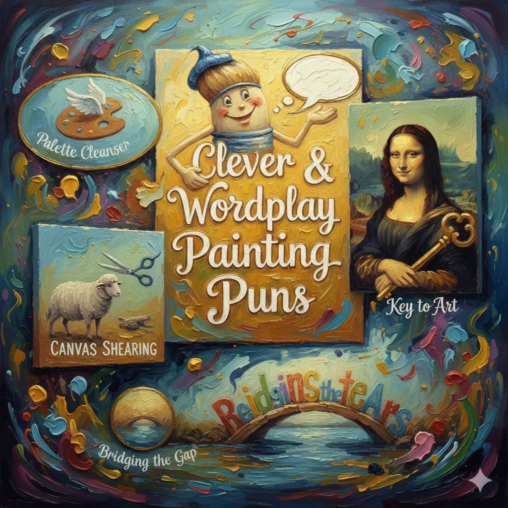 Clever & Wordplay Painting Puns 