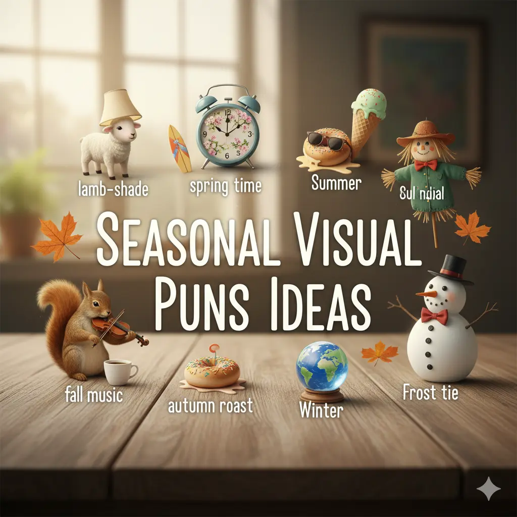 Seasonal Visual Puns Ideas