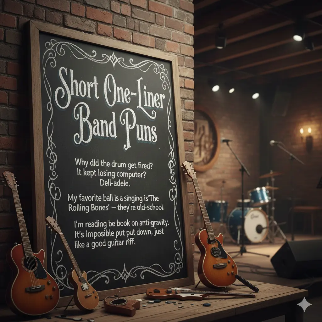 Short One-Liner Band Puns