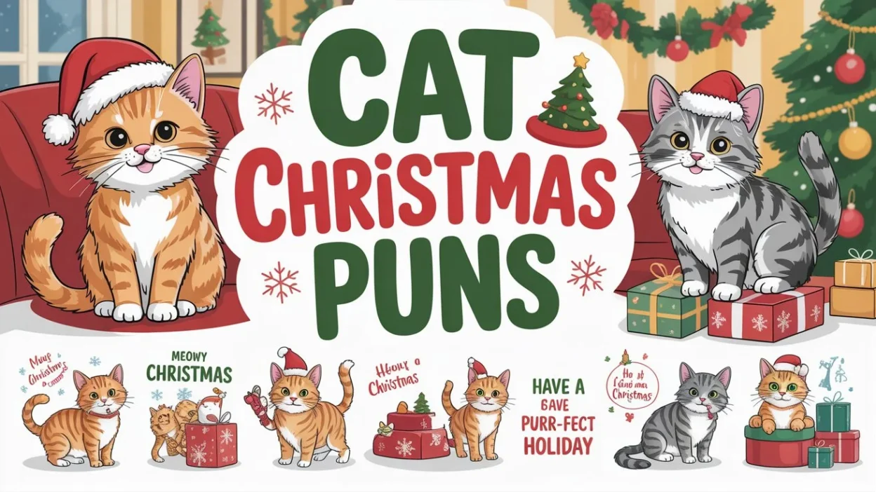 Cat Christmas Puns