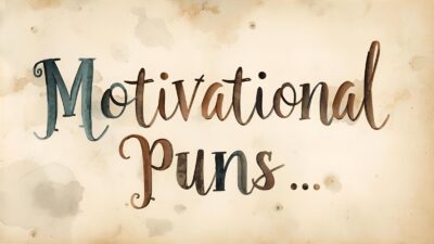 Motivational Puns