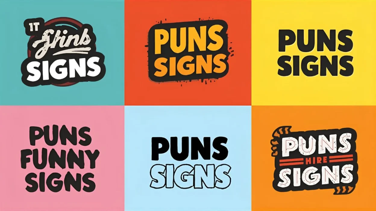 Puns Funny Signs